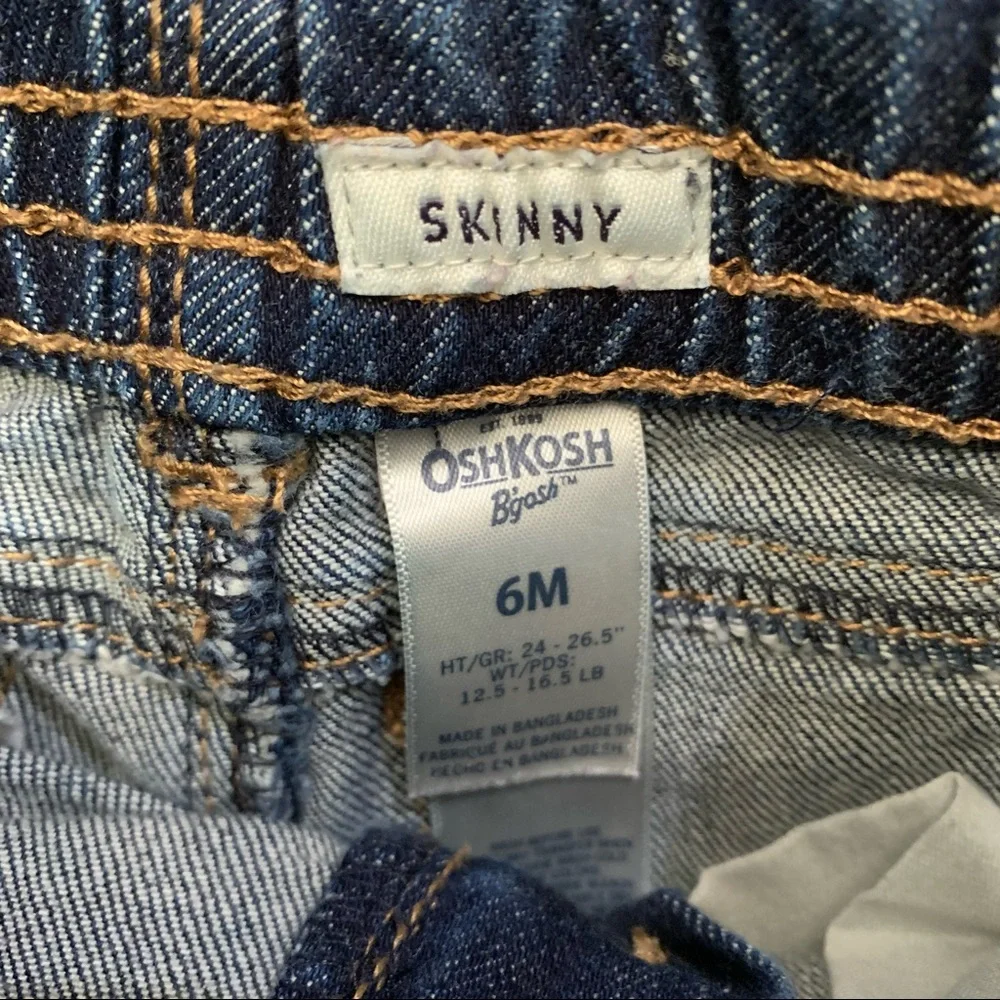 OshKosh B’gosh & Garanimals Baby Boy Jeans and Shirt Combo‎ Size 3-6 Months NWT